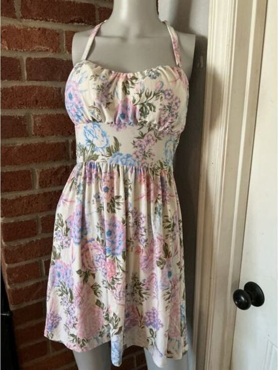 Derek Heart Dresses & Skirts - Babydoll Floral Mini Racerback Dress Cottagecore Coquette Small